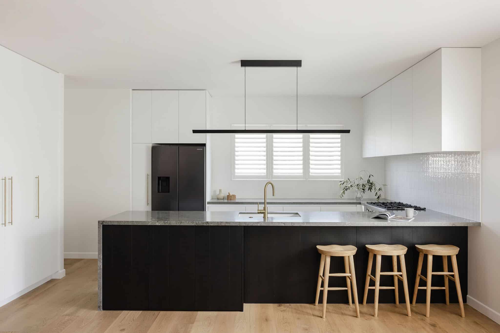 A finished kitchen remodelling project